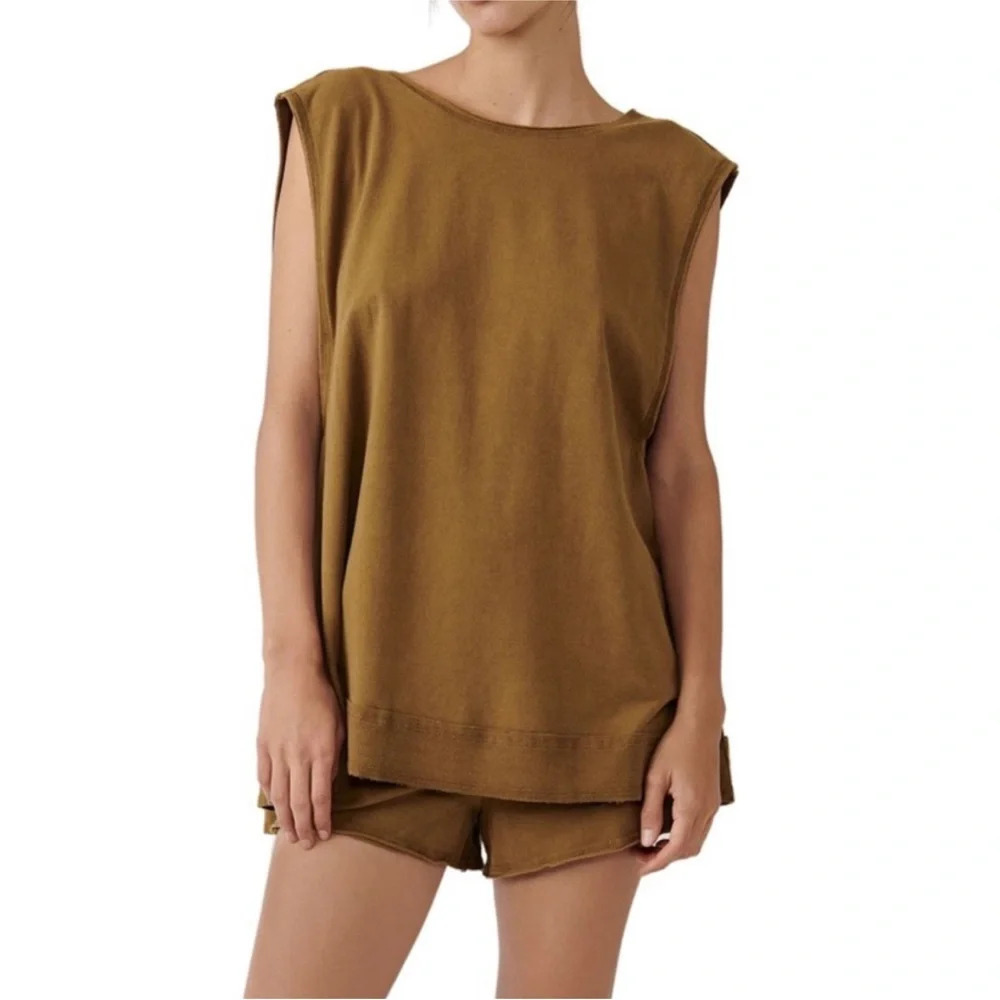 Free People Brown Sleeveless Top - Picture 2 of 12